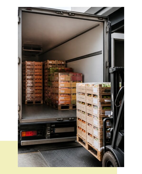 Перевозка сельхозпродукции на паллетах с доставкой в Бердск